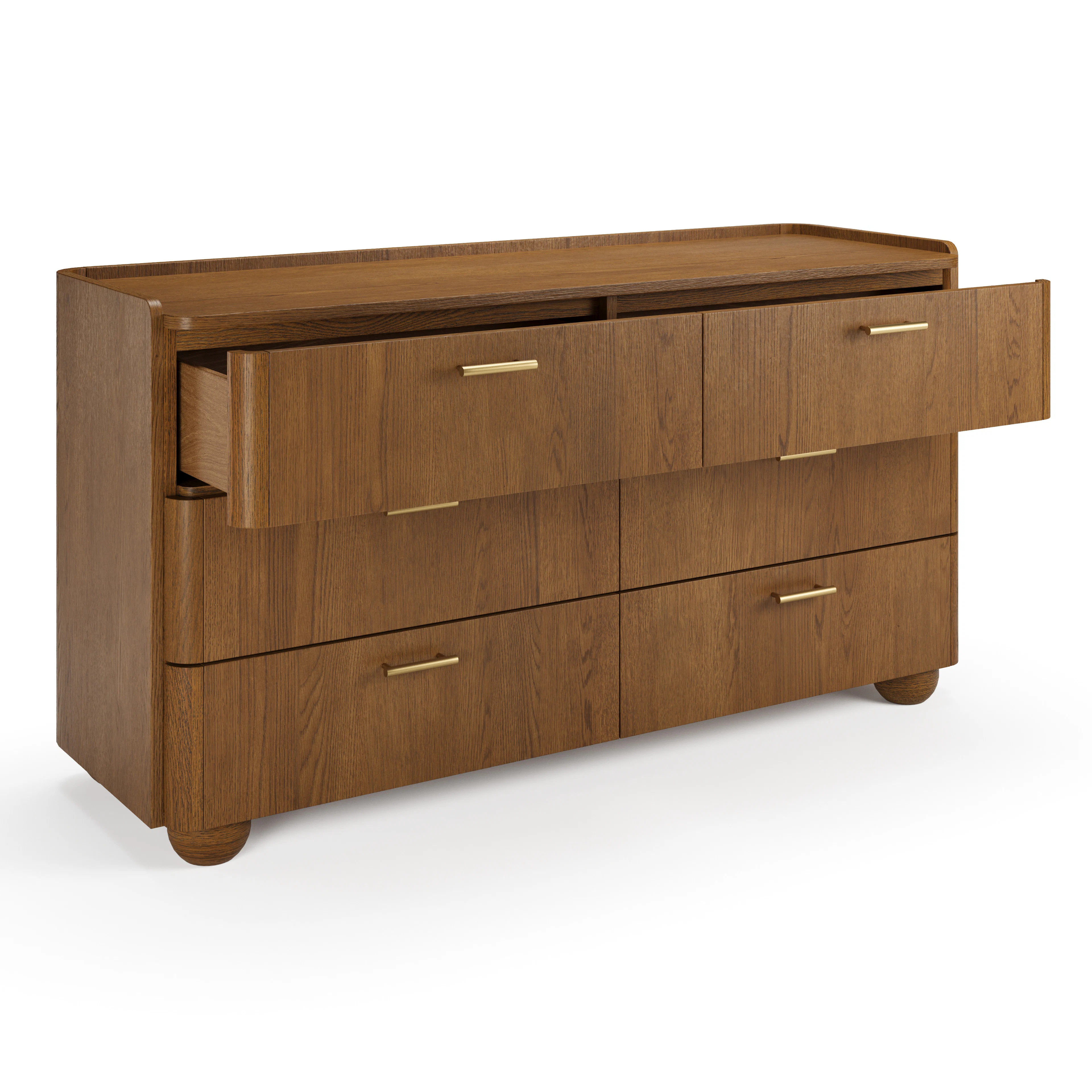Miila 6-Drawer Double Dresser - Smoked Oak | Article