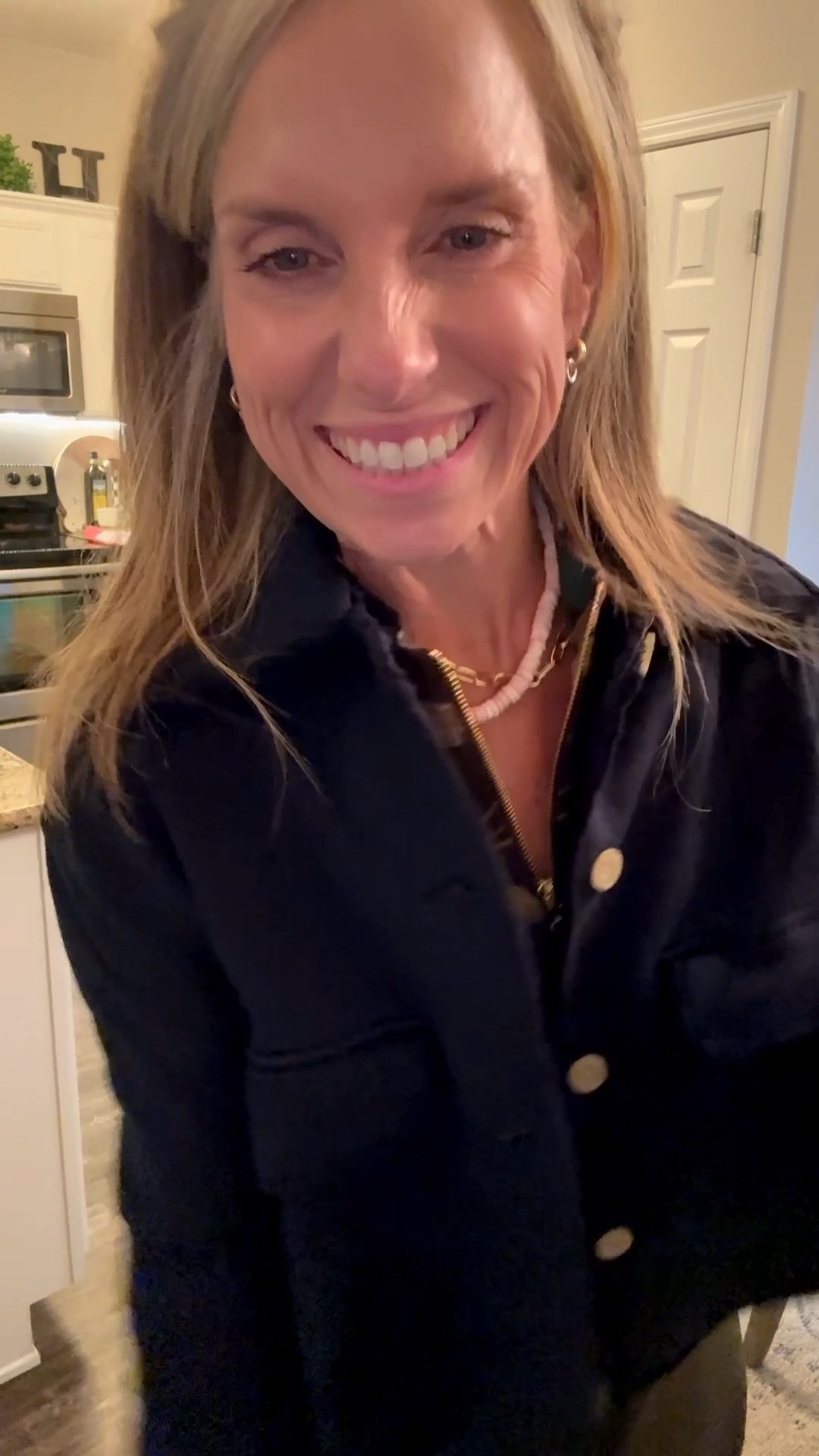 Oh my cuteness. If there was ever a perfect jacket, this is it. Wearing  XS
Use COAST20 on Allie + Bess