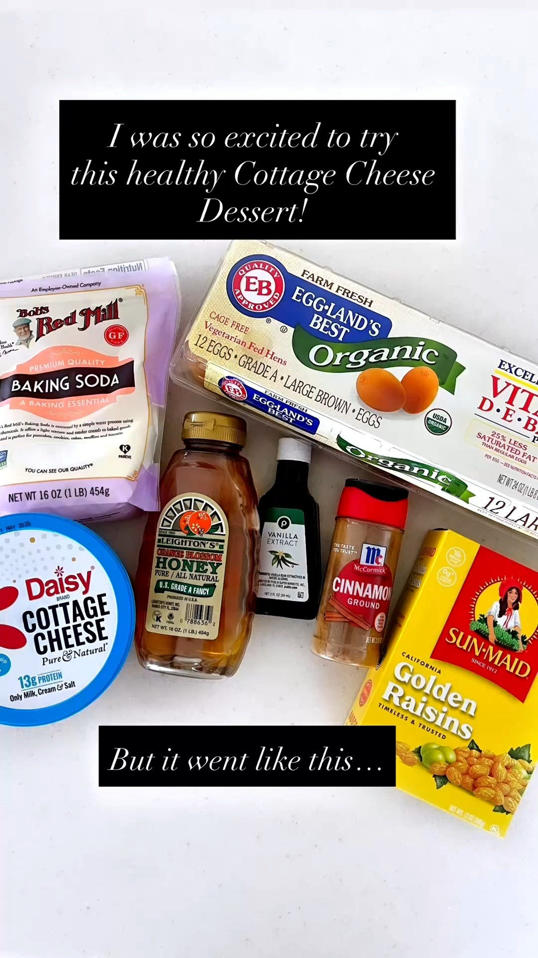 I was so excited to try this healthy cottage cheese dessert but it went like this…… you just have to watch all the way to the end!🤭🫣😂

Golden raisins, honey, vanilla extract, cinnamon, eggs and cottage cheese, I thought this was fail proof, but I was wrong!😂🤣😭

Still linked all of the ingredients and measuring cup.🙌🏼

#LTKSeasonal #LTKOver40 #LTKSaleAlert #LTKU #LTKHome #LTKfitnessgoals #LTKmomlife #LTKstorytime #LTKvlog