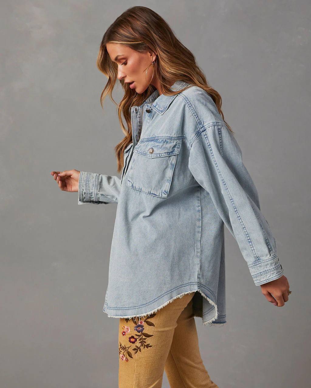 Joelle Denim Shacket | VICI