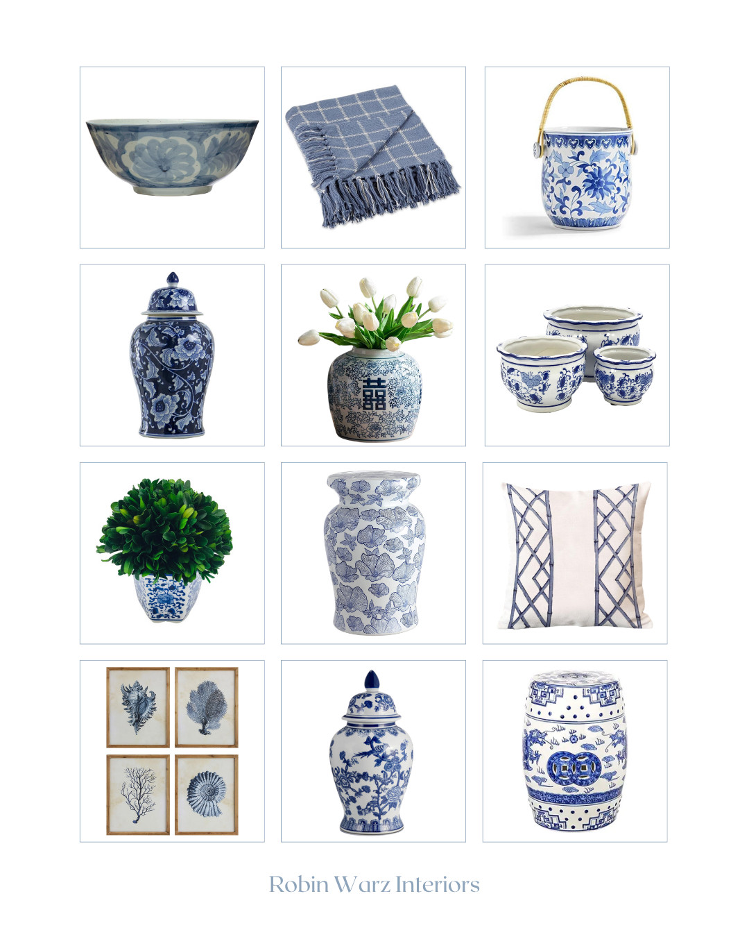 The timeless elegance of blue & white. 🤍💙 A defining element of coastal grandmillennial style, this classic pairing brings a sense of refinement and effortless charm to any space. Layer in chinoiserie, ginger jars, and tailored stripes for a collected, sophisticated look. 

 #LTKHome