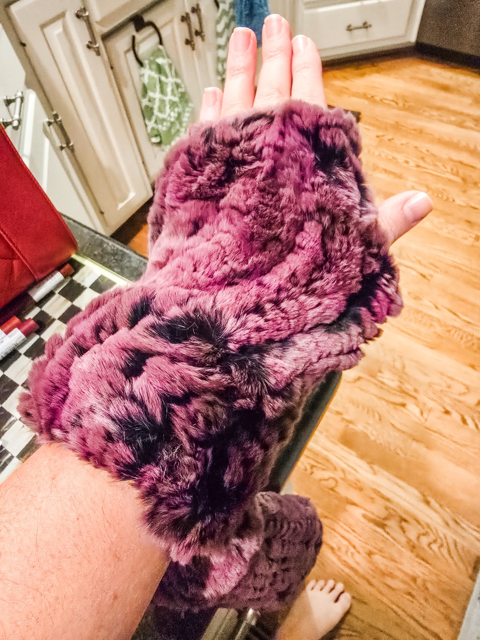 I saw these in a local shop by my house and had to have them. My gf with me also had to snag some for herself plus all her family members too. These keep your hands so warm but they also leave your fingers free and accessible! #fur #livinglargeinlilly #furgloves #rabbitfur 

#LTKStyleTip #LTKGiftGuide #LTKFindsUnder50