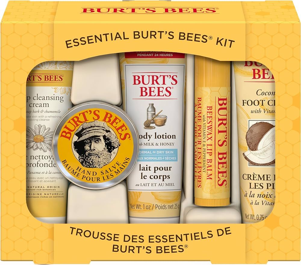 Burt's Bees Mothers Day Gifts for Mom, Essential Everyday Beauty Set, 5 Travel Size Products - De... | Amazon (US)