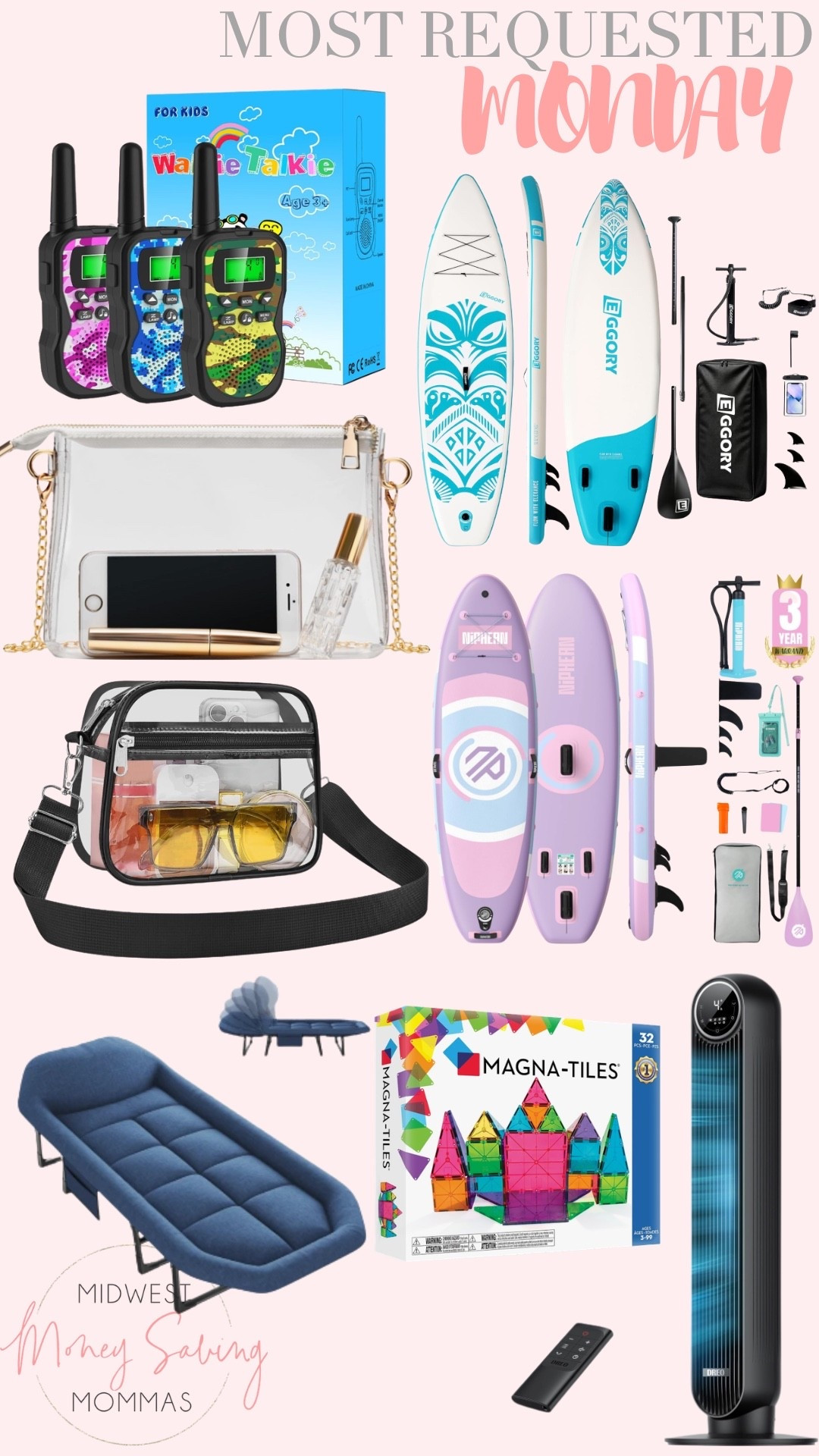 Most requested Monday

Most requested links 🔗 

Inflatable paddle board stadium bag clear purse walkie talkie camping chair magnatiles toys fan home finds

#LTKmomlife #LTKSeasonal #LTKHome