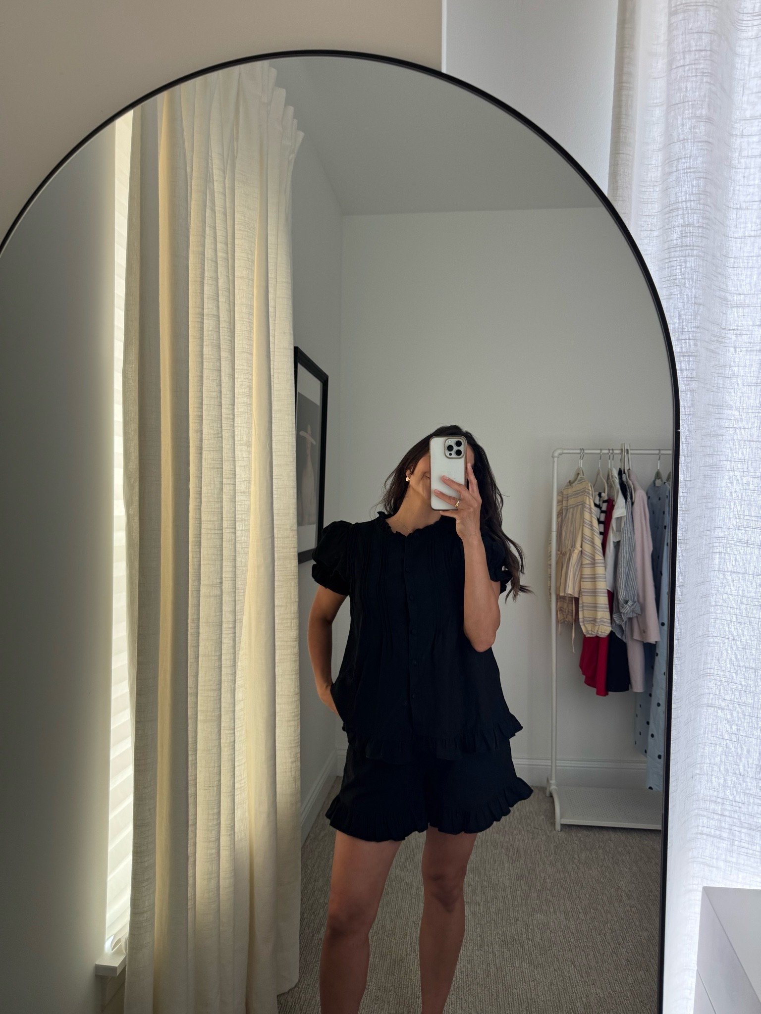 Wearing in size small