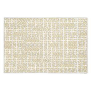 Hudson Cotton Light Beige 2 ft. x 3 ft. Thin Non Slip Indoor Area Rug or Front Door Foyer Rug for Entryway | The Home Depot