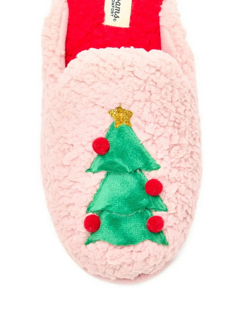 Dearfoams Cozy Comfort Women's Holiday Novelty Slippers | Walmart (US)