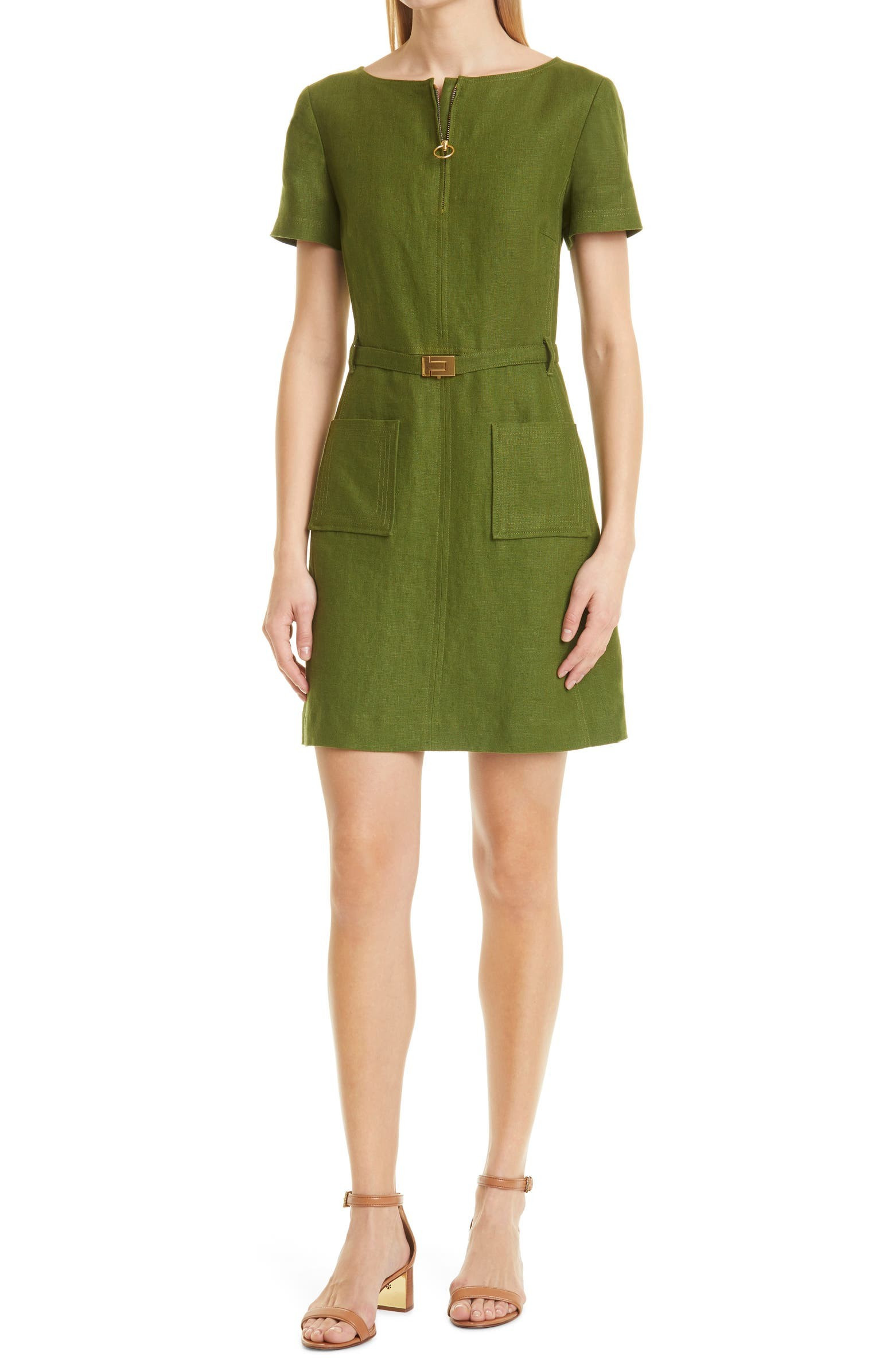 Tory Burch Nadia Linen Sheath Dress | Nordstrom | Nordstrom