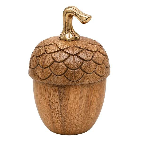 Wooden Acorn Scented Candle, 12oz | At Home