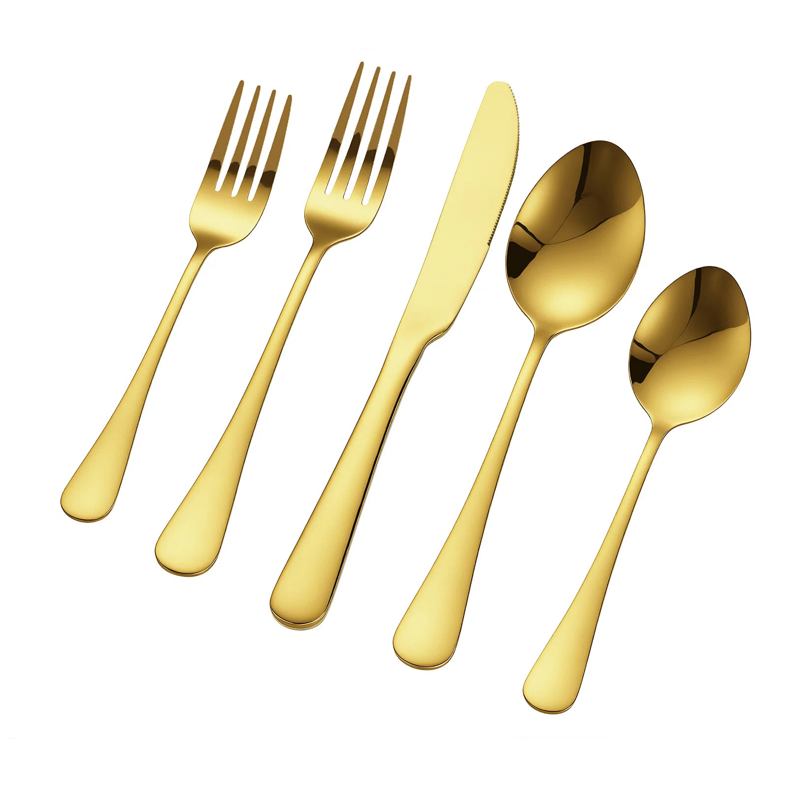 60-Piece Silverware Set Stainless Steel Cutlery Flatware Utensil Kitchen for 12 | Wayfair North America
