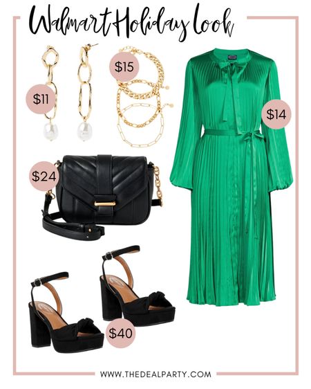 Walmart Holiday | Walmart Fashion | Holiday Outfit | Holiday Fashion | Green Dress | Christmas Dress | Christmas Fashion | Platform Heels | Holiday Heels | Christmas Outfit 

#LTKSeasonal #LTKHoliday #LTKsalealert