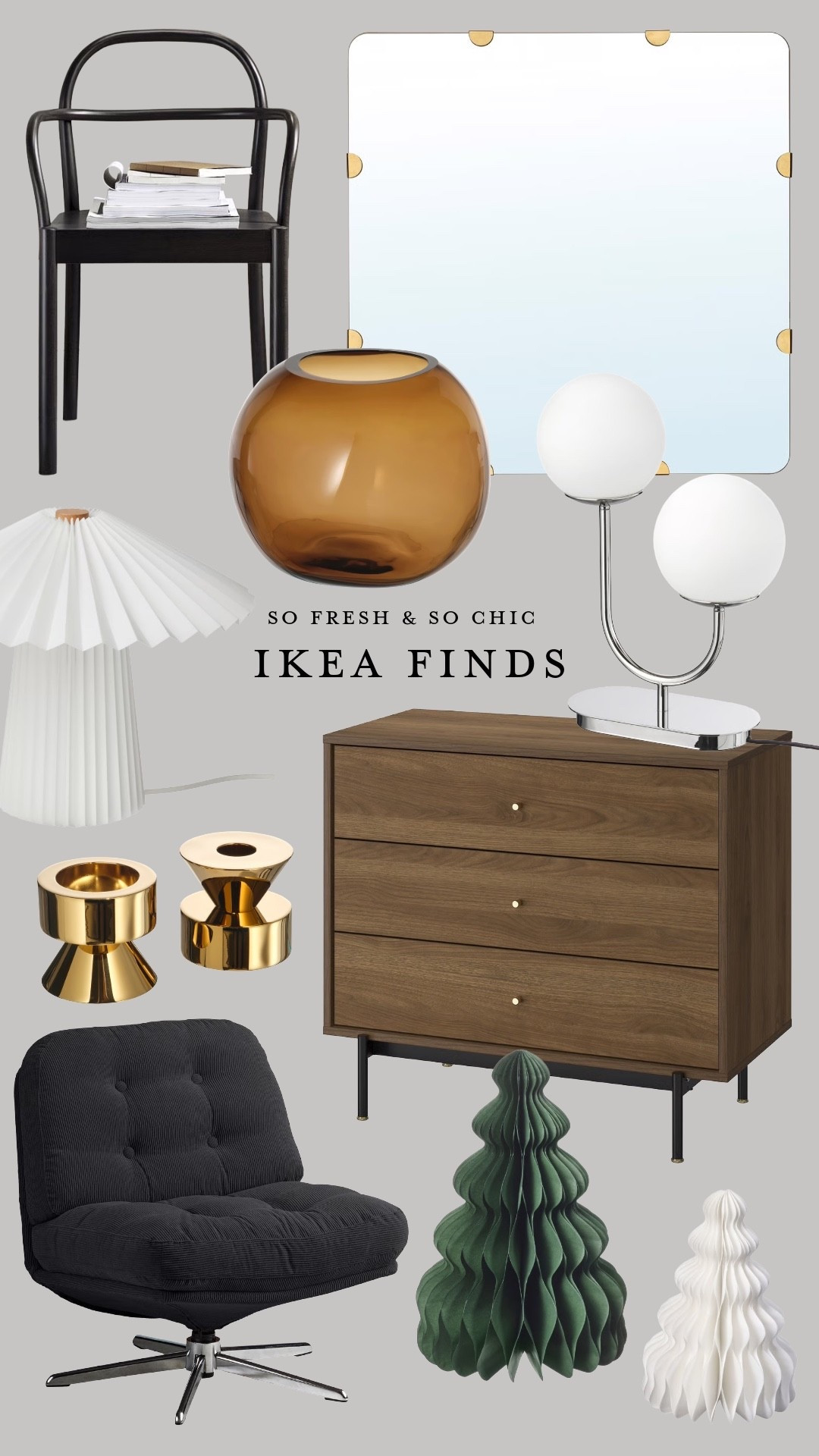 Current favorites at Ikea!
-
Affordable furniture - affordable decor - ikea finds - ikea holiday decor - ikea lighting - ikea swivel armchair - vintage design - ikea paper lamp - bentwood dining chair ikea - ikea home decor finds

#LTKHoliday #LTKHome #LTKFindsUnder100