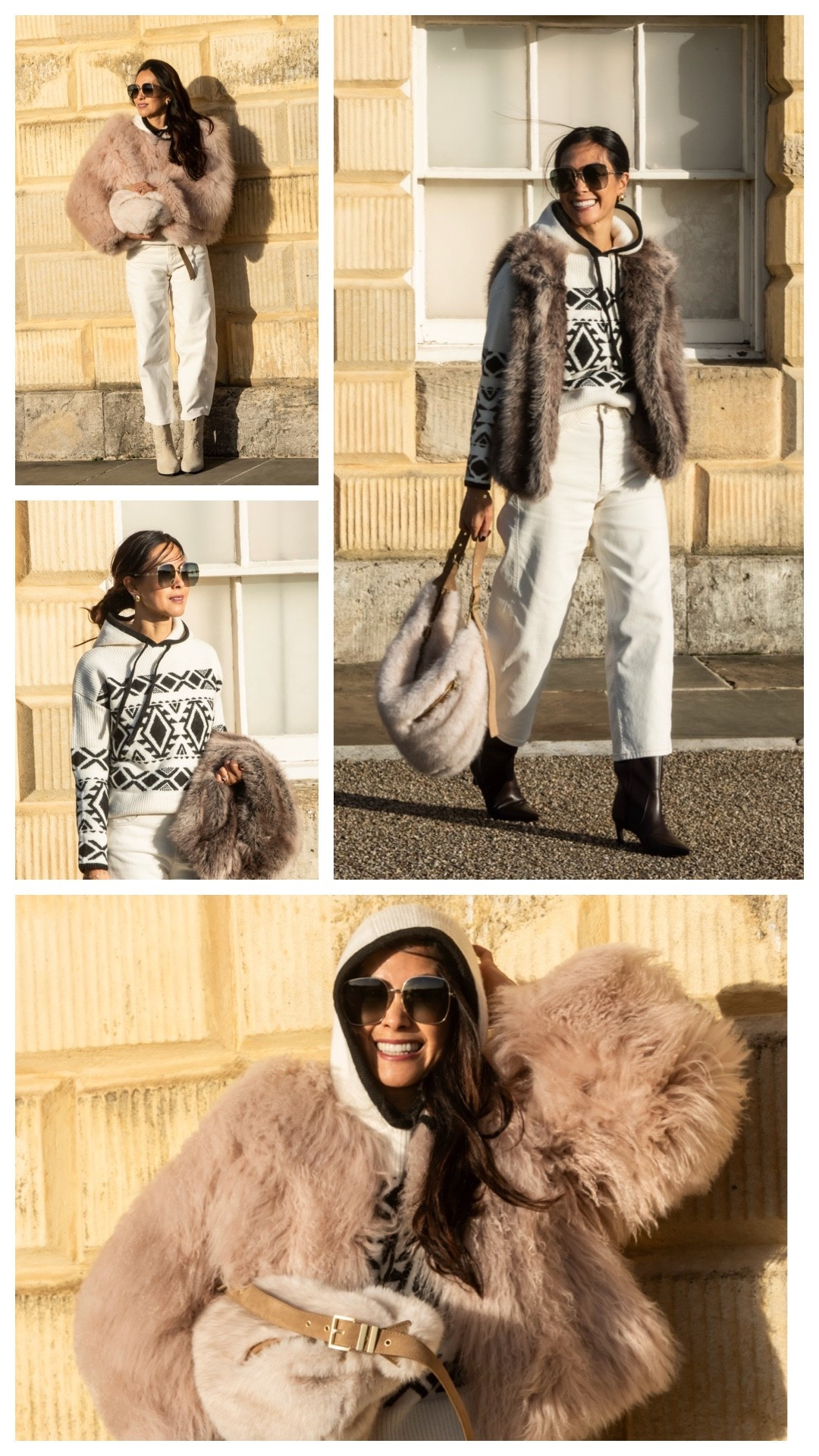 AD Refreshing my wardrobe with Mint Velvet’s new-in edit — relaxed glamour and elevated everyday pieces that bring instant polish and feel-good style! #mintvelvet

White jeans size 8
Fair isle knit size M
Pink Mongolian coat size M
Gilet size M

#LTKuk #LTKwinter #LTKstyletip