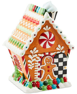 Bake Shop Gingerbread House Cookie Jar | Macy's