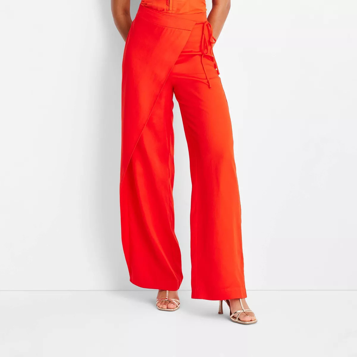 Women's Mid-Rise Sarong Wide Leg Pants - Future Collective™ with Jenee Naylor | Target