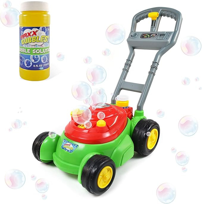 Maxx Bubbles Deluxe Bubble Lawn Mower Toy – Includes 4oz Bubble Solution | Outdoor Bubble Machi... | Amazon (US)