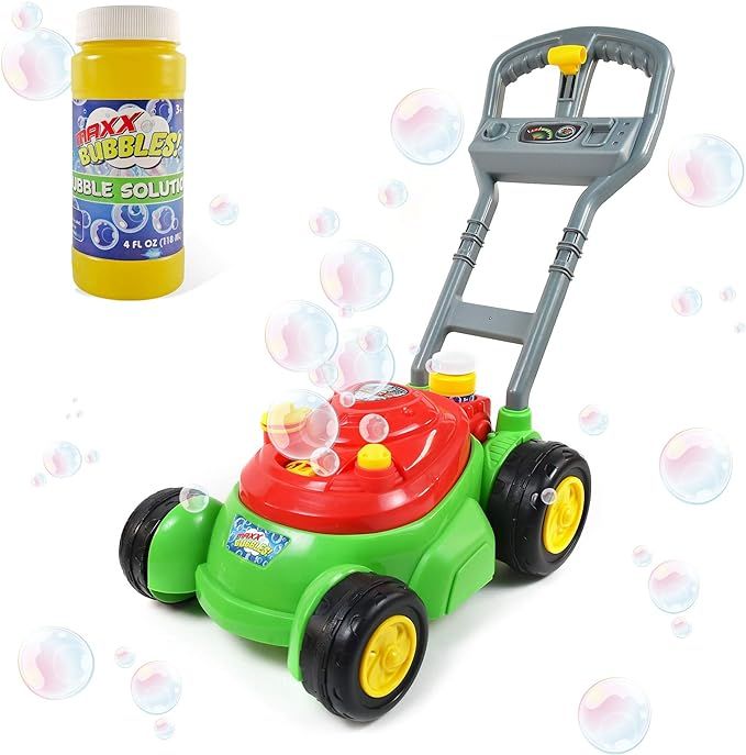 Maxx Bubbles Deluxe Bubble Lawn Mower Toy – Includes 4oz Bubble Solution | Outdoor Bubble Machi... | Amazon (US)