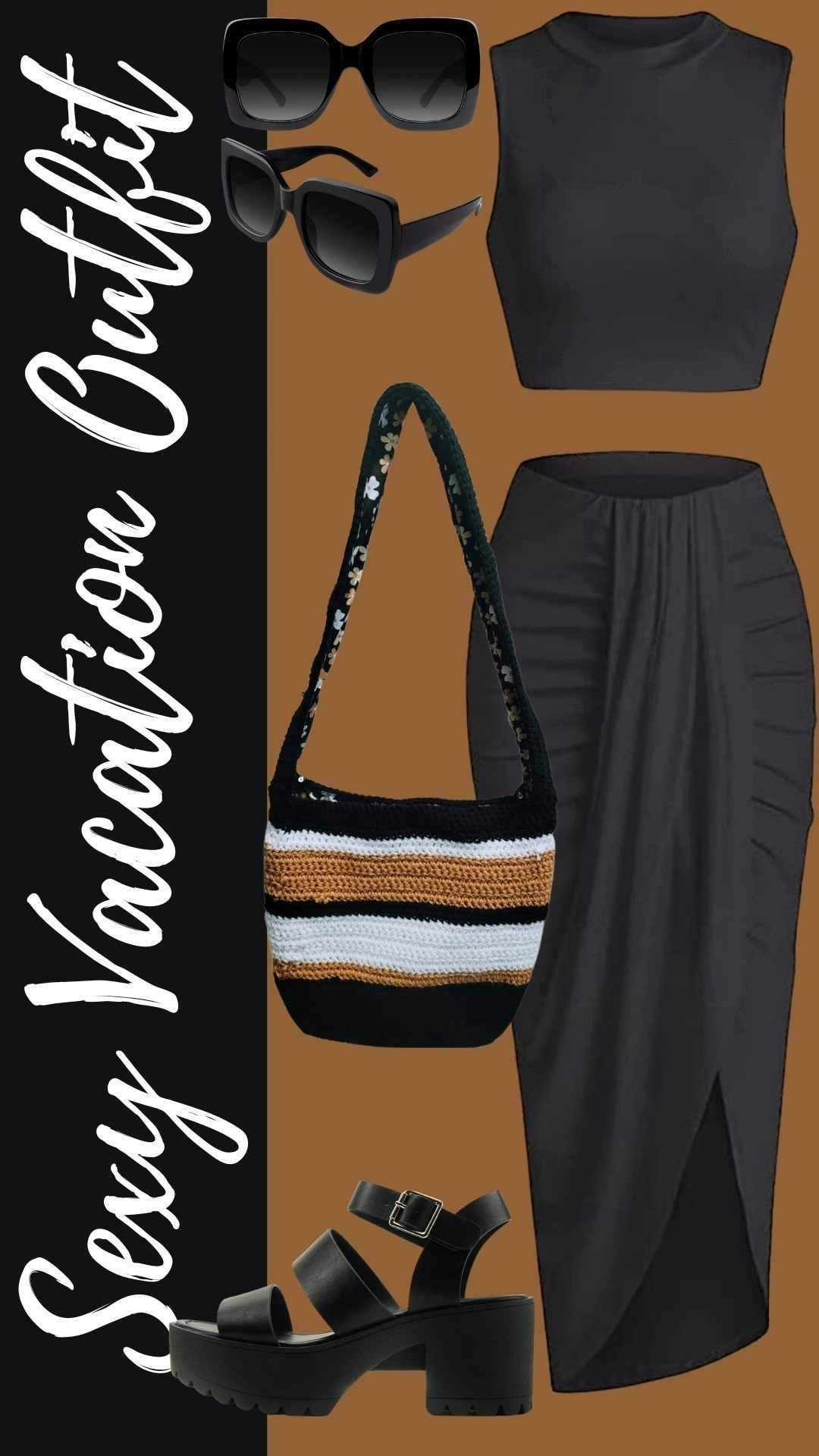 Sexy vacation outfit all from Amazon and what I love about this look is how simple and fun it is. Great for all the lovers of black outfits #blackoutfit #summeroufit #vacationoutfit #summertote #womensstyle

#LTKFindsUnder100