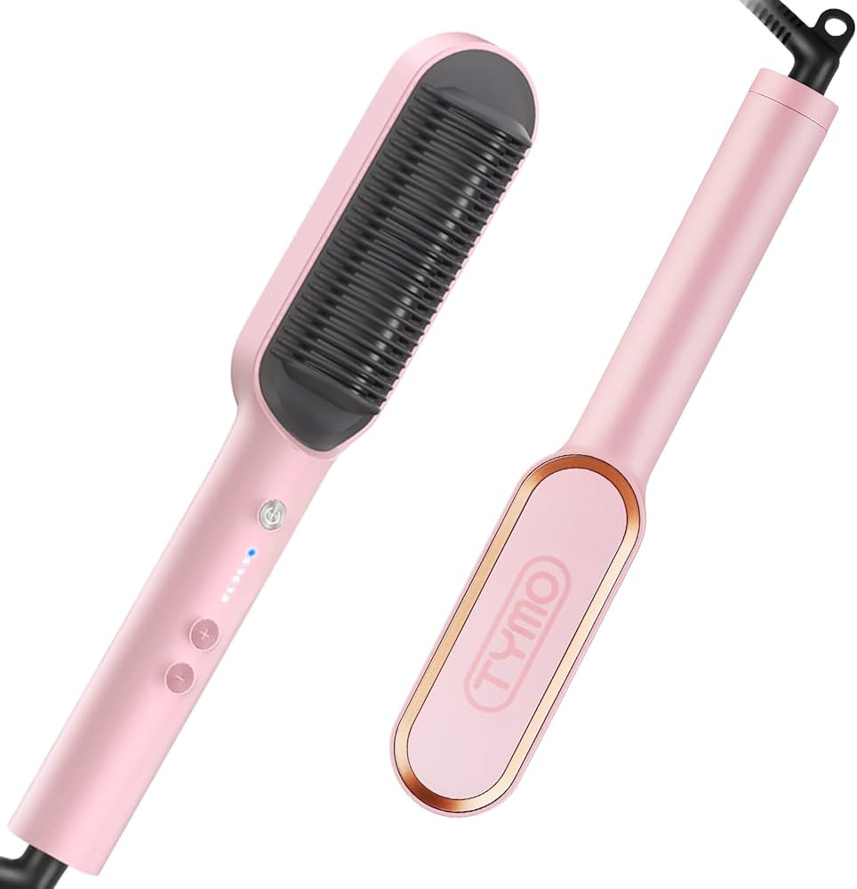 TYMO Hair Straightener Brush, Hair Straightening Comb for Women with 5 Temp 20s Fast Heating & An... | Amazon (US)