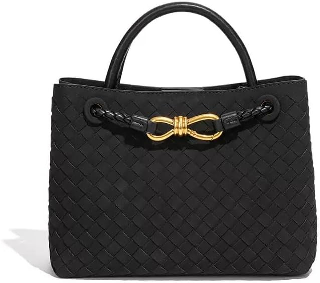 Woven Tote Bag for Women Leather Shoulder Handbag Designer Top Handle Purses | Amazon (US)