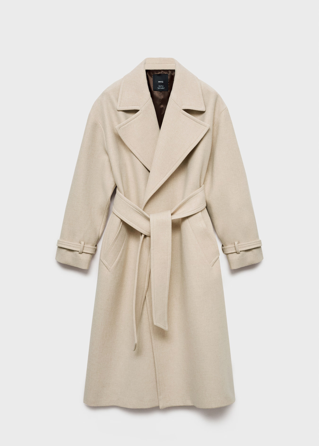 Maxi lapel Manteco wool coat | MANGO (UK)