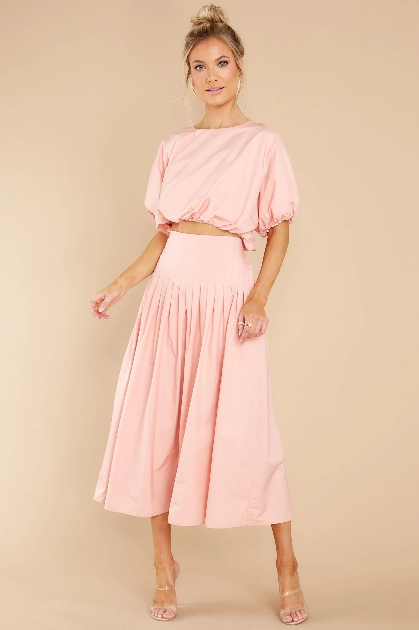 Freedom Calls Blush Pink Two Piece Set | Red Dress 