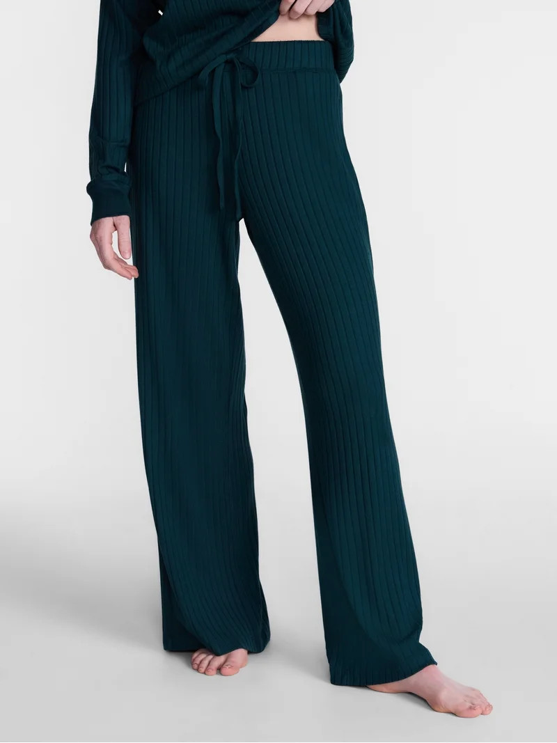 Joyspun Women's Cozy Lounge Collection Hacci Knit Sleep Pants, Sizes XS-3X | Walmart (US)