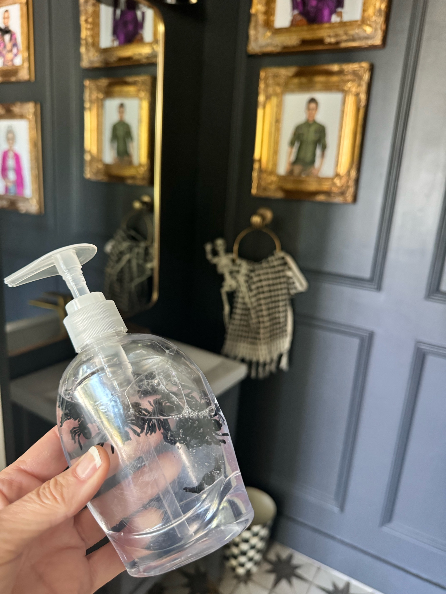 Small powder bath wall color is iron ore. Art work frames are Hobby Lobby. Prints are LXartworks.com


#LTKStyleTip #LTKHome #LTKFindsUnder50