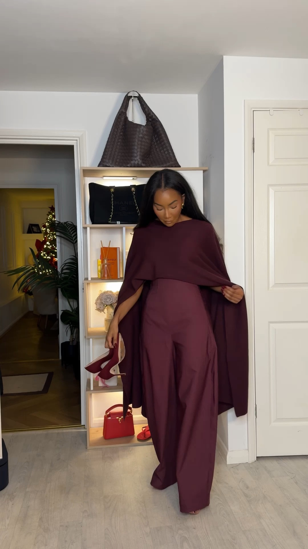 Autumn outfit inspo; burgundy, black, fur coat, cape, Zara, mango, ASOS, revolve, COS, bershka, river island, next, primark, new look, massimo dutti 

#LTKstyletip #LTKuk #LTKwinter