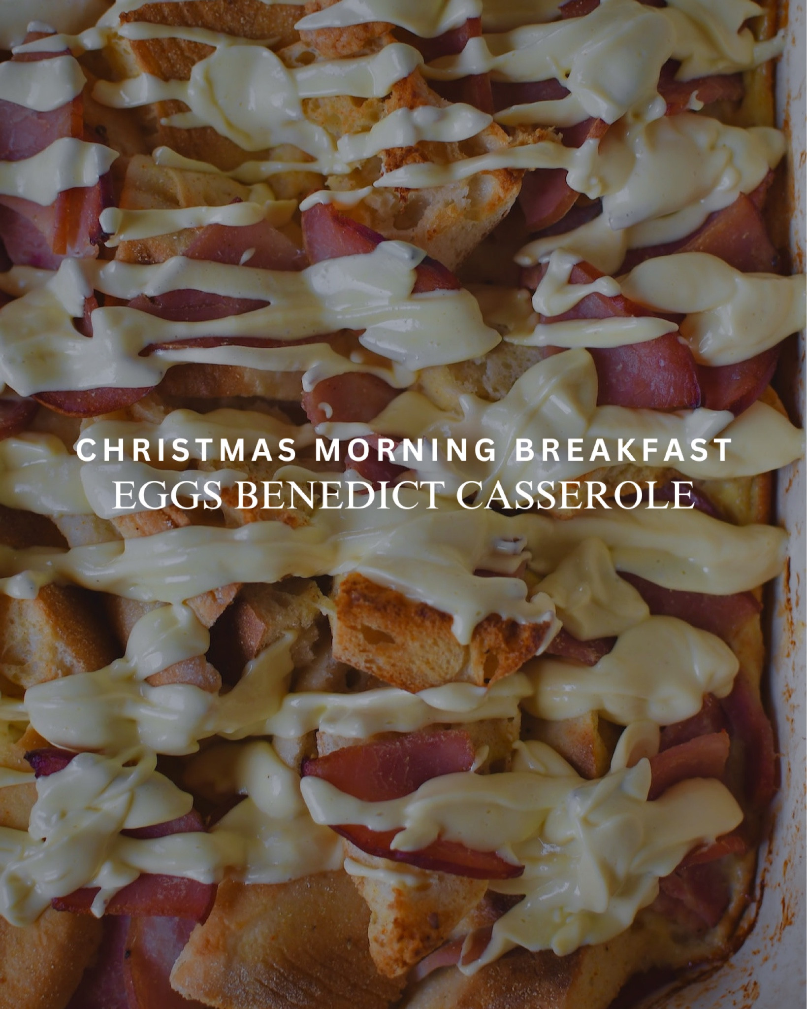 This overnight eggs Benedict casserole is the perfect way to get the flavors of eggs Benedict without the work in the morning. 

Recipe: kaylazenner.com/overnight-eggs-benedict-casserole 

#LTKHoliday