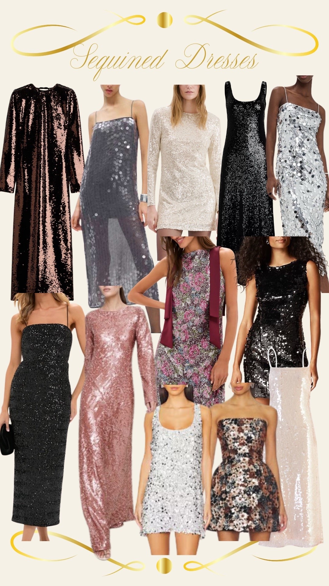 Sequined dress. New Year’s Eve dresses 

#LTKHoliday #LTKSeasonal #LTKgrwm