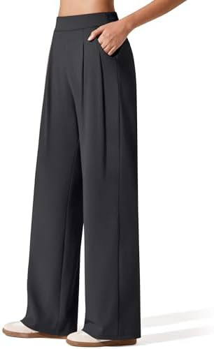 G4Free ShiftReady Women's Wide Leg Dress Yoga Pants with Pockets Dressy Casual Slacks High Waist ... | Amazon (US)