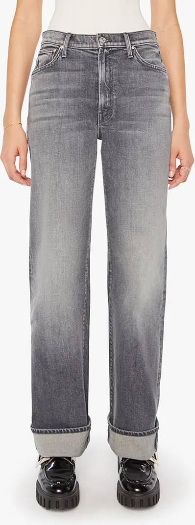 The Dodger Skimp High Waist Cuffed Hem Wide Leg Jeans | Nordstrom
