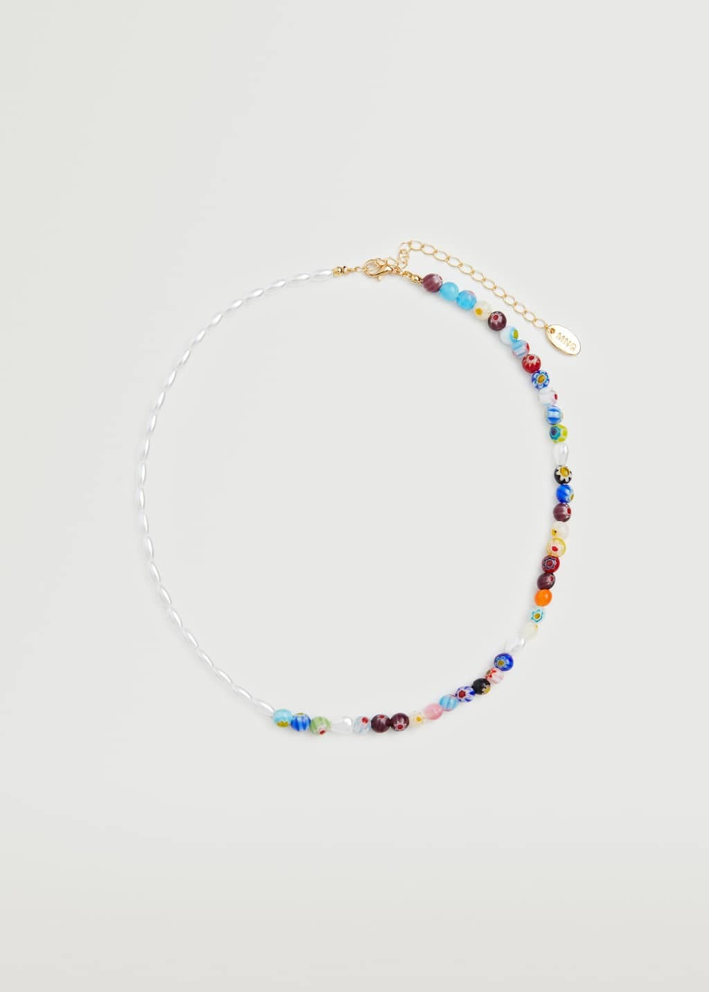 Mixed bead necklace | MANGO (US)