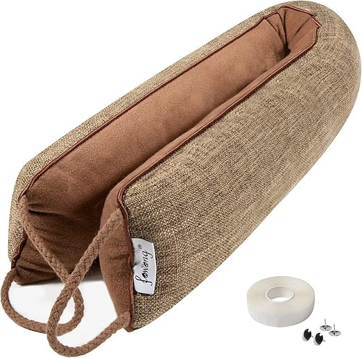 fowong Door Draft Stopper Front Door -38 Inch Coffee Door Stopper Security, Garage Door Bottom Se... | Amazon (US)