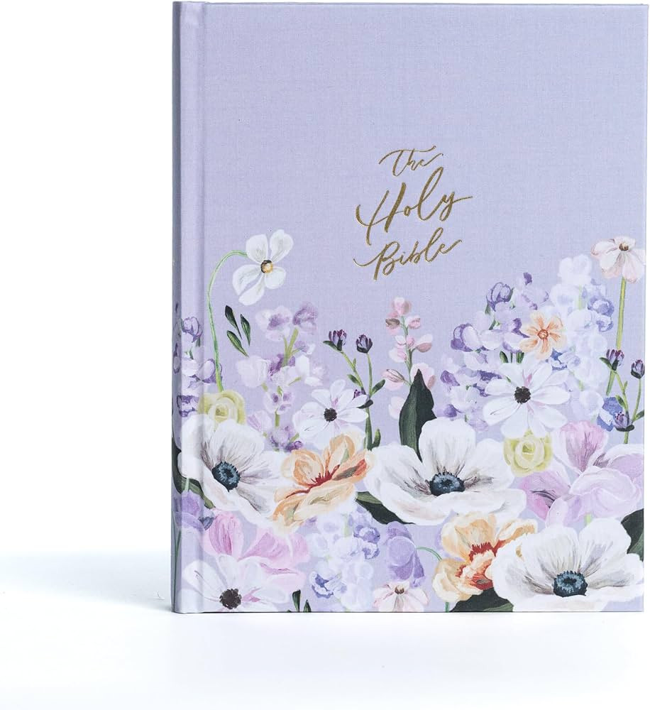 KJV Notetaking Bible, Large Print Hosanna Revival Edition, Lavender/Peach Cloth Over Board, Black... | Amazon (US)