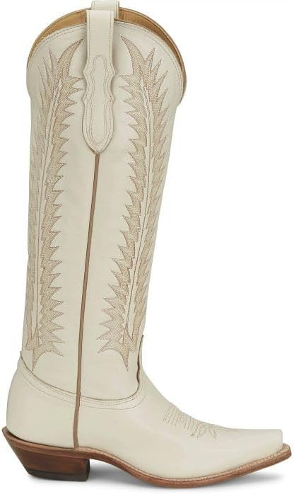 Justin Marsanne 17" Women's Western Boots - Stylish Leather Cowgirl Footwear with Intricate Stitc... | Amazon (US)