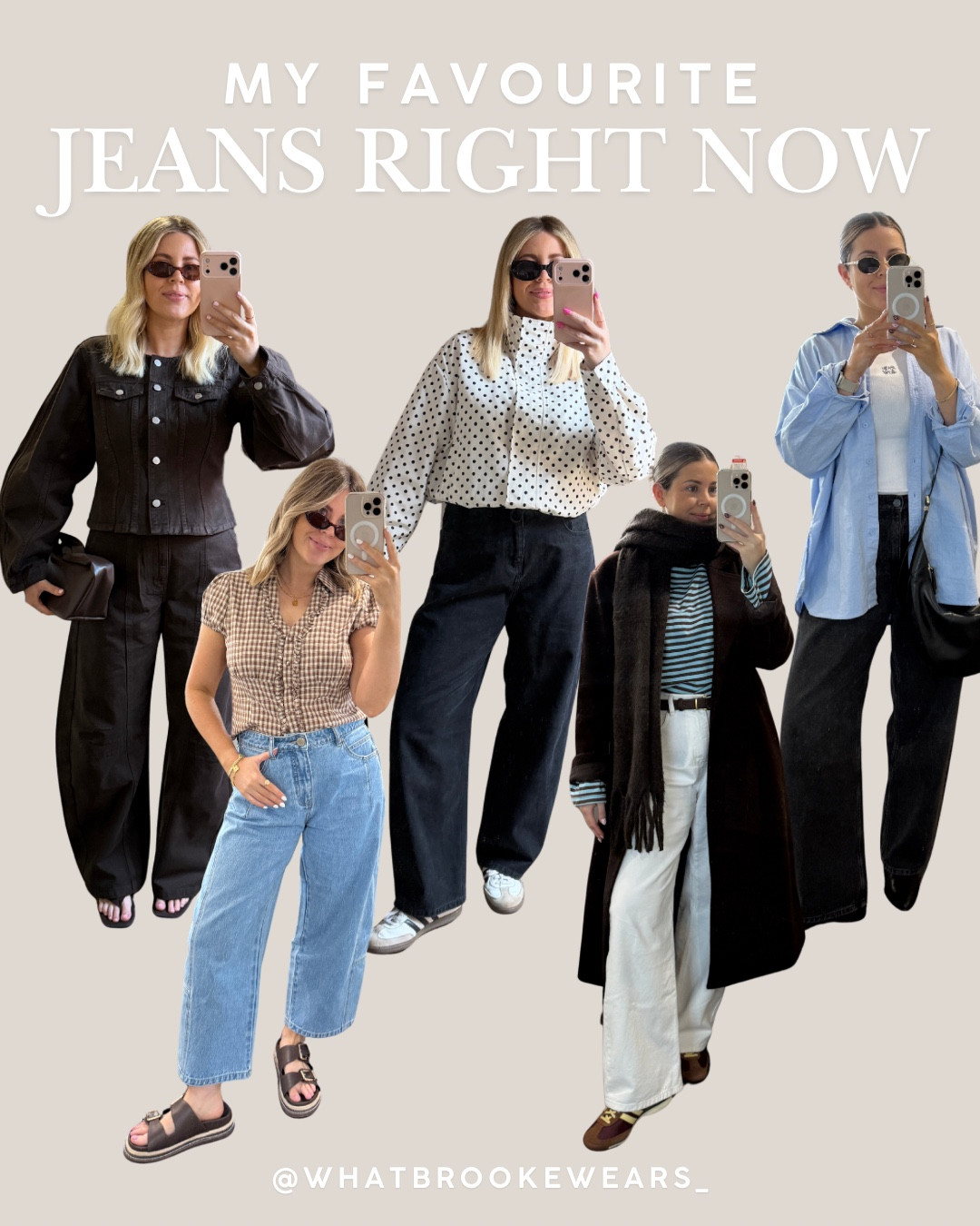 If I could only keep a few pairs of jeans… it would be these 👖

These are the ones I wear on repeat… easy to style, flattering and just work for everything 💙

*The last slide (true black) aren’t on LTK - they’re the Lola Jean from Feather & Noise

Sizing: 
Blue denim: size 12
Choc denim: size 12
White denim: size 31
Black wash: size 31
True black: size 11 

#LTKstyletip #LTKaustralia #LTKjeans
