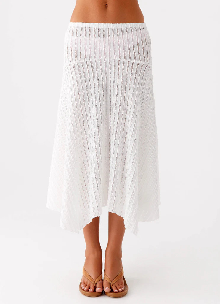 Katta Midi Skirt - Ivory | Peppermayo (Global)