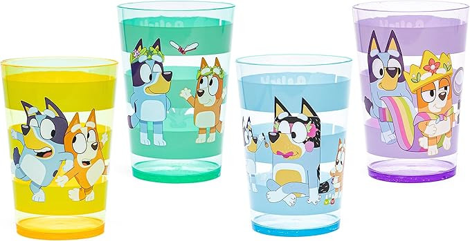 Zak Designs Bluey Nesting Tumbler Set Includes Durable Plastic Cups with Variety Artwork, Fun Dri... | Amazon (US)