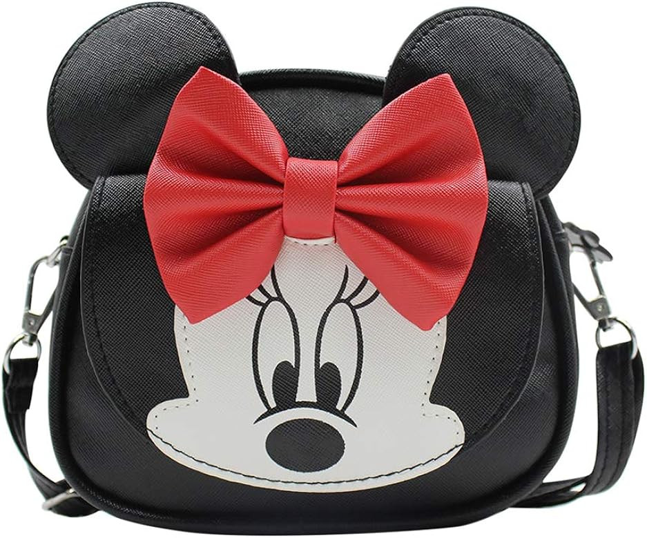 RARITYUS Cute Bowknot Crossbody Purse Shoulder Bag with Mouse Ears Fashion Satchel for Boys Girls | Amazon (US)