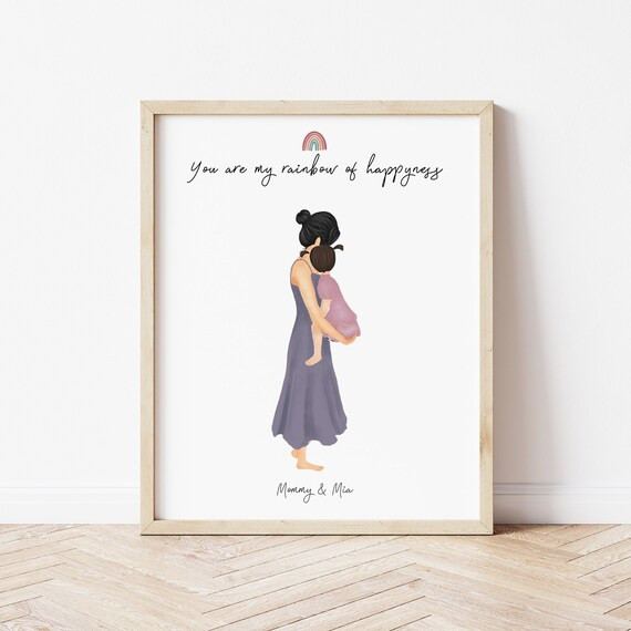 Personalized Framed Wall Art for Mother & Daughter Mom Gift | Etsy | Etsy (US)