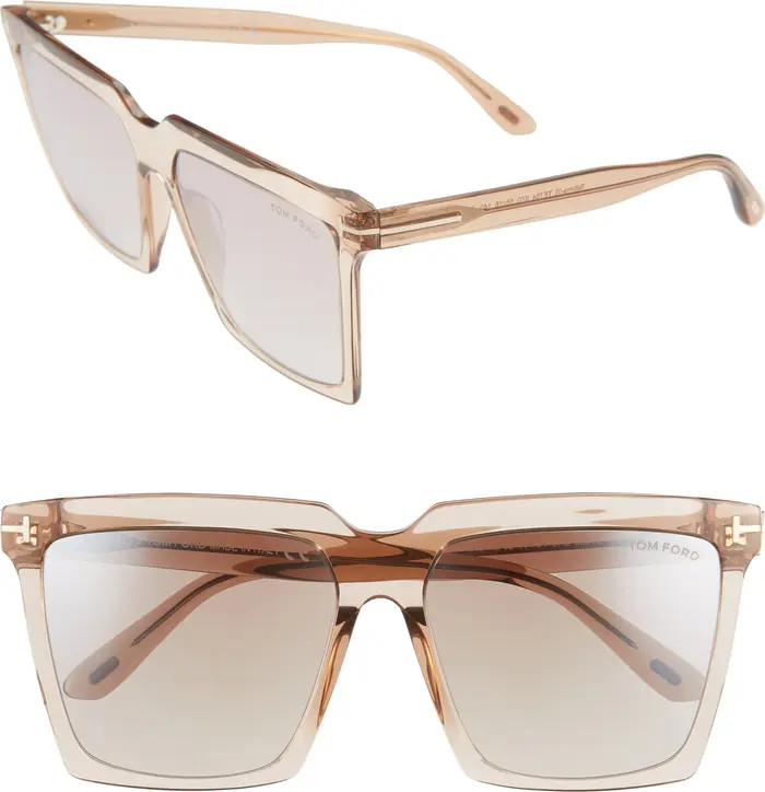 Sabrina 58mm Square Sunglasses | Nordstrom
