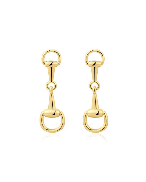 The Horsebit Stud Earrings | Luv Aj Inc.