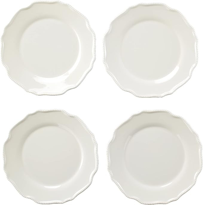 Ruffled Dinner Plates - Melamine Bead Dinnerware - Set of 4 | Amazon (US)