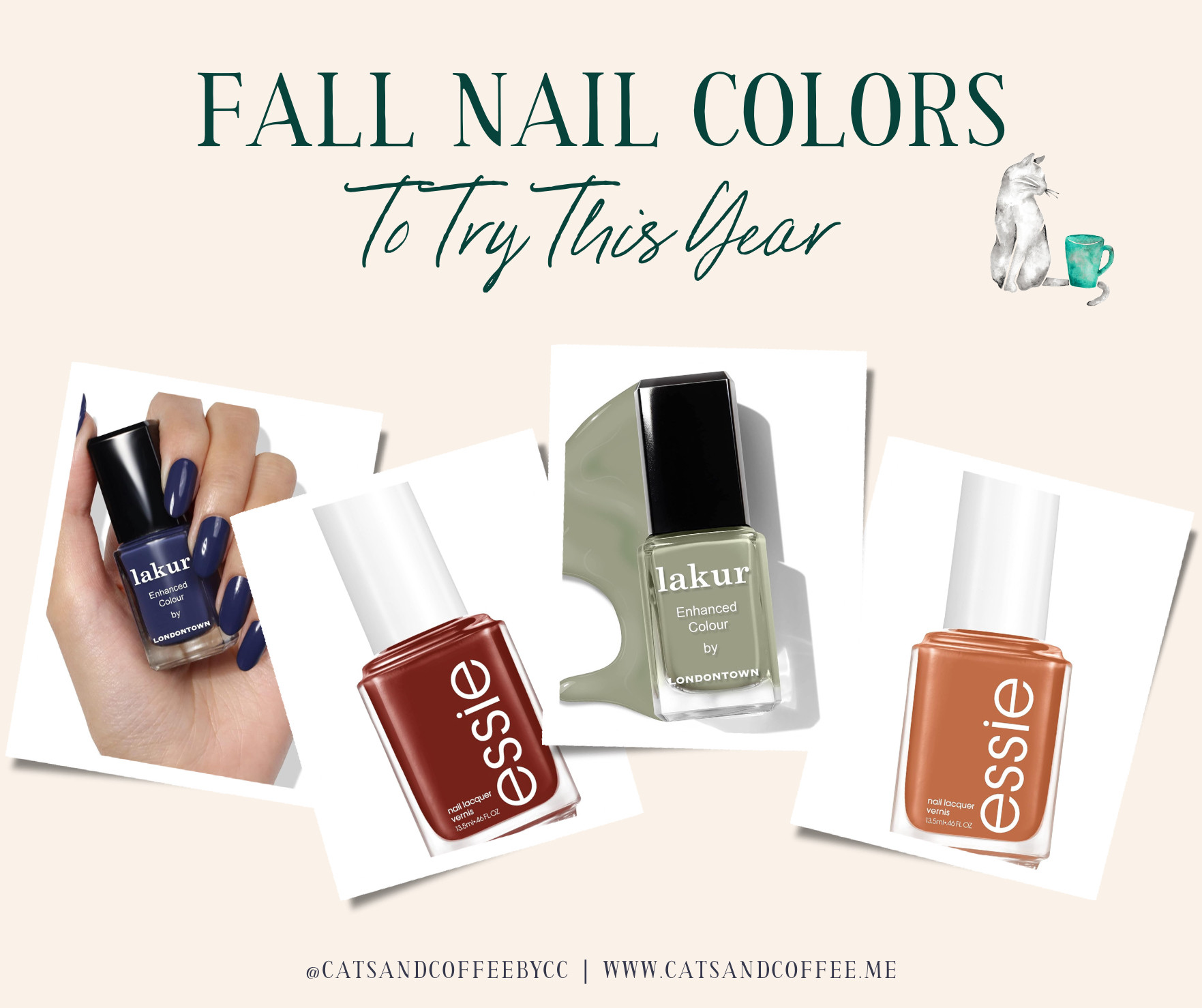 Searching for fall nails that feel timeless and on-trend? This guide rounds up autumn nail ideas and fall color palette picks—from cozy neutrals to rich jewel tones—featuring OPI, Essie, and Lakur by Londontown. 

 #LTKSeasonal #LTKBeauty #LTKautumn
