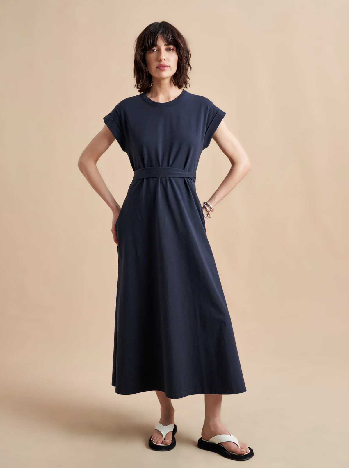 Navy Andie Dress Navy | La Ligne | La Ligne
