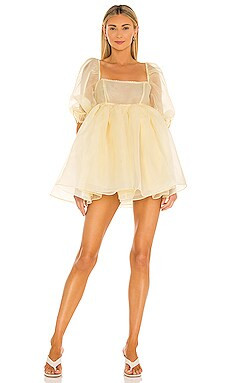 Selkie Puff Dress in Banana from Revolve.com | Revolve Clothing (Global)