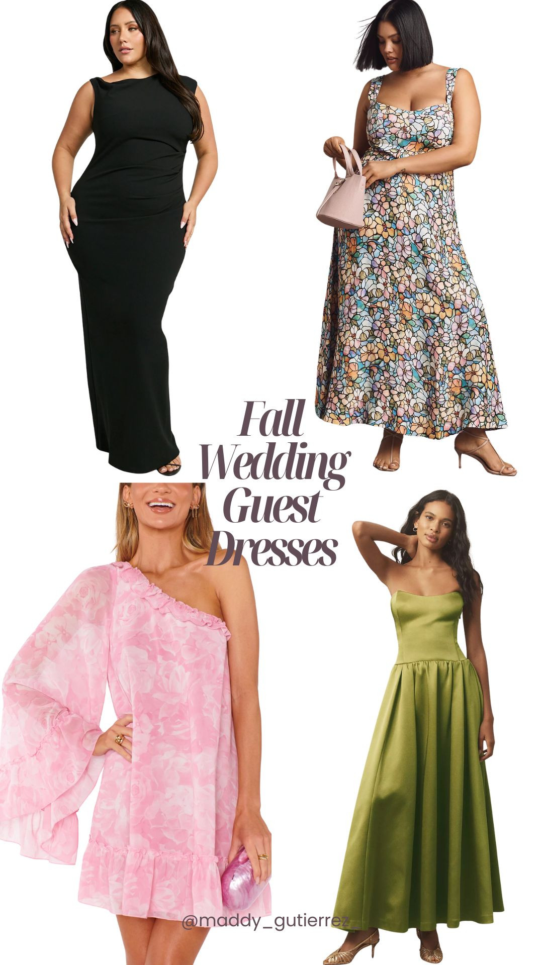 Heading to a wedding this fall? These four dresses are all great options for late fall/early summer weddings! 

 #LTKSeasonal #LTKWedding