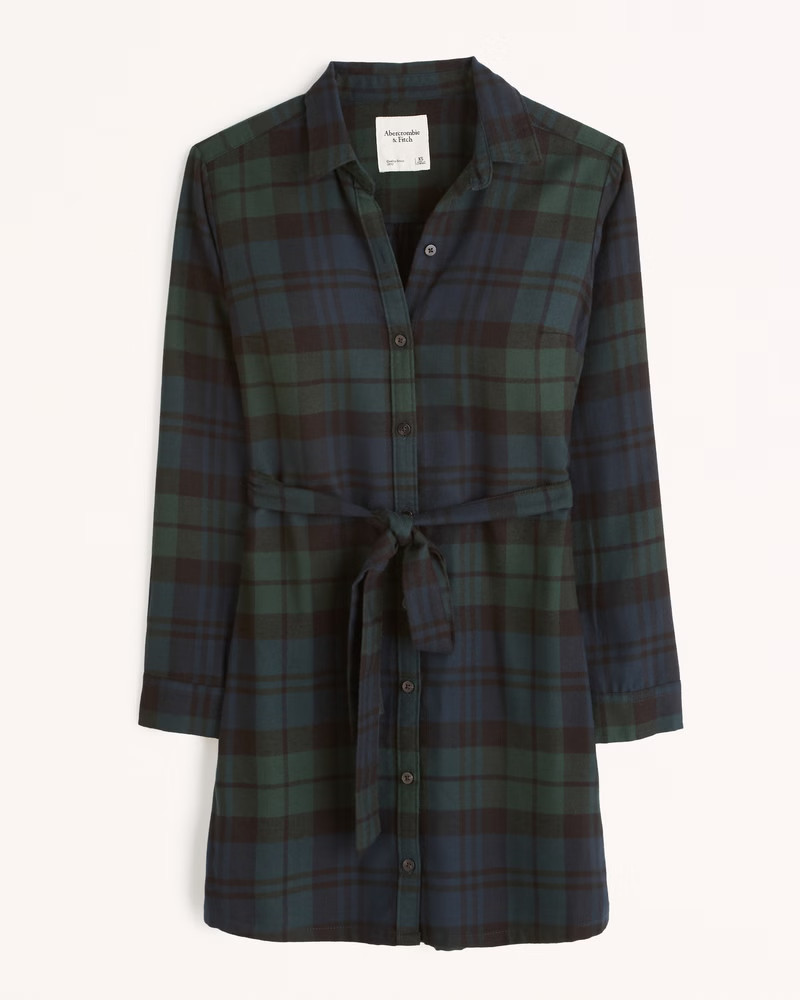 Flannel Shirt Dress | Abercrombie & Fitch (US)